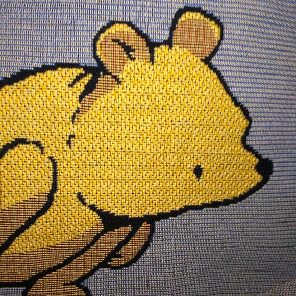 Vintage Winnie The Pooh & Christopher Robin Leap Frog Tapestry Wall Hanging - Picture 2 of 6
